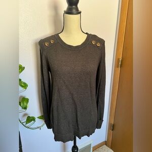 Pink Clover Women’s Dark Brown Long Sleeve Sweater